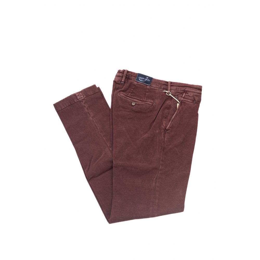 Jacob Cohen Burgundy Baumwolle Männer Chino