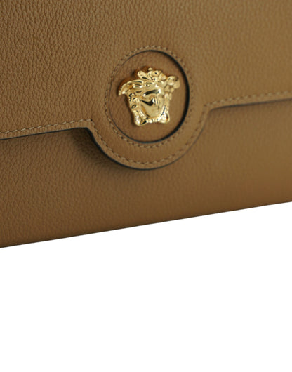 Versace Elegante Brieftasche aus Kalbsleder mit Medusa-Logo