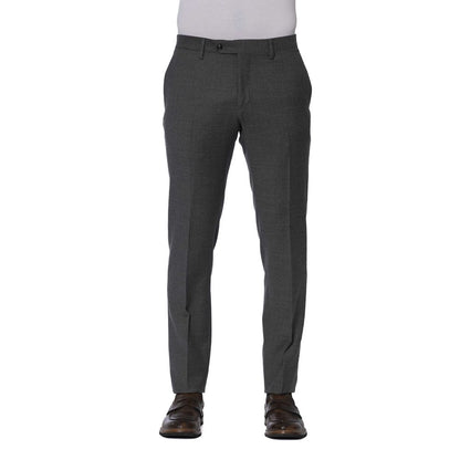 Trussardi Graue Wolle Männer Hose