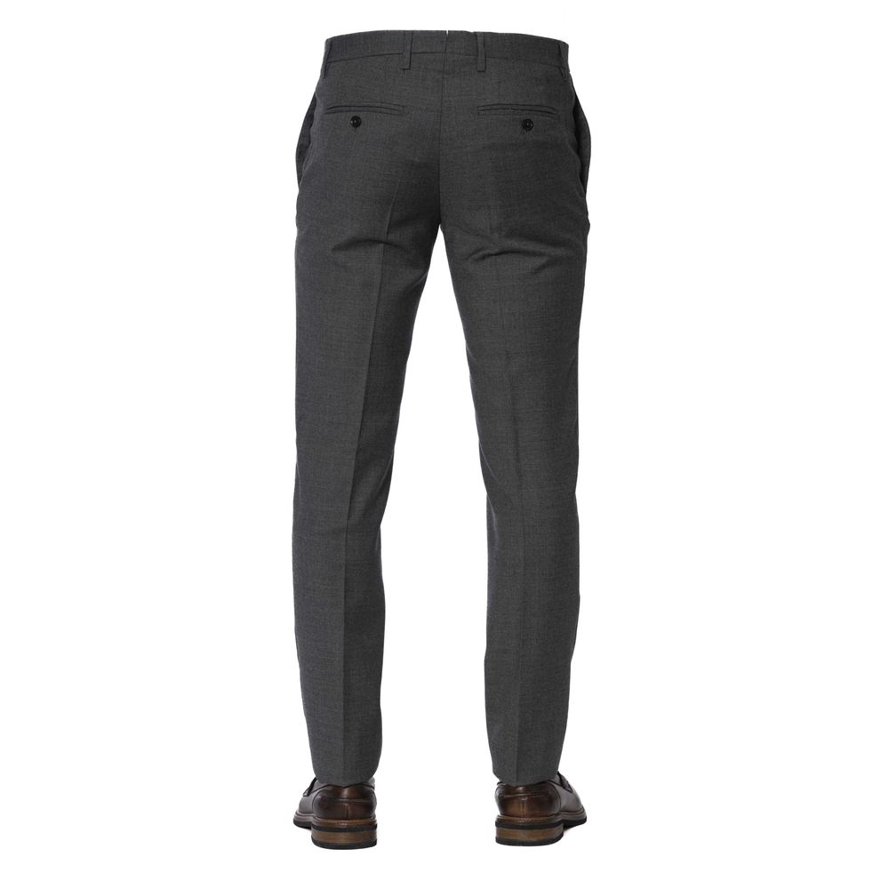 Trussardi Graue Wolle Männer Hose