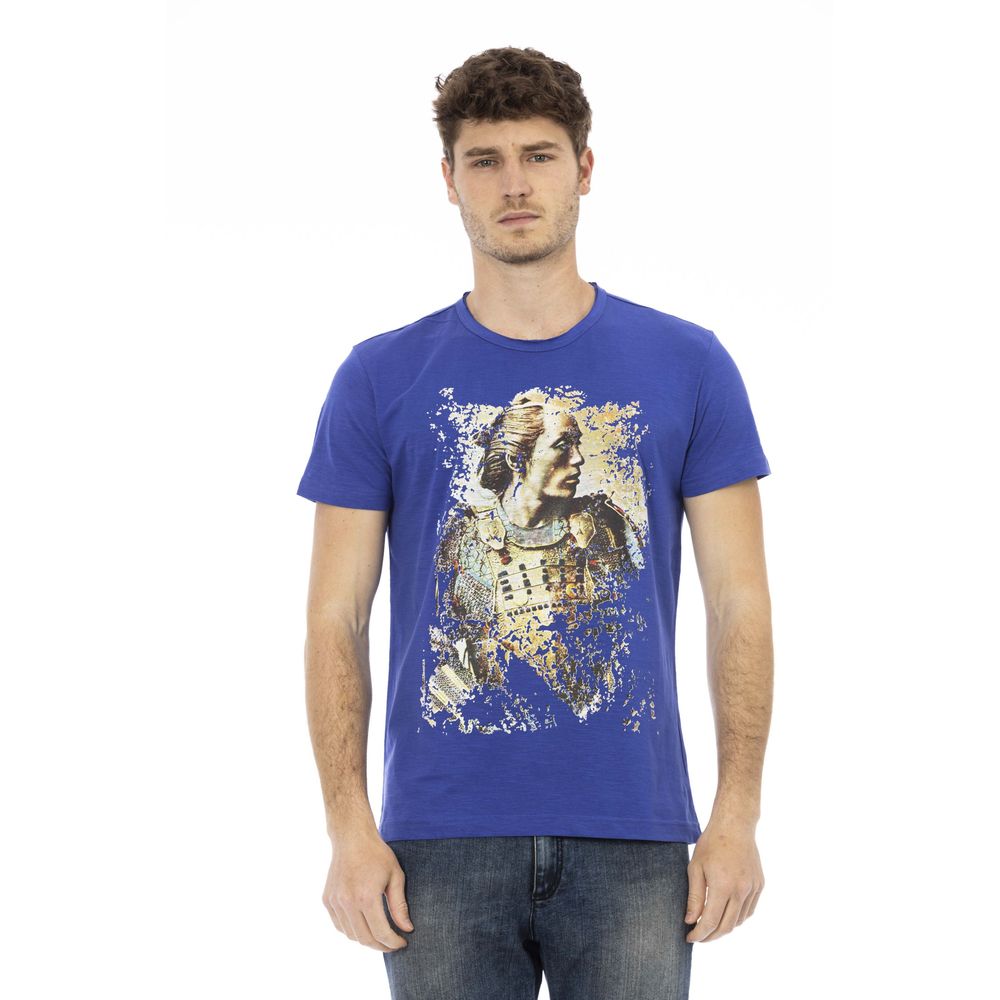 Trussardi Action Blau Baumwolle Männer T-Shirt