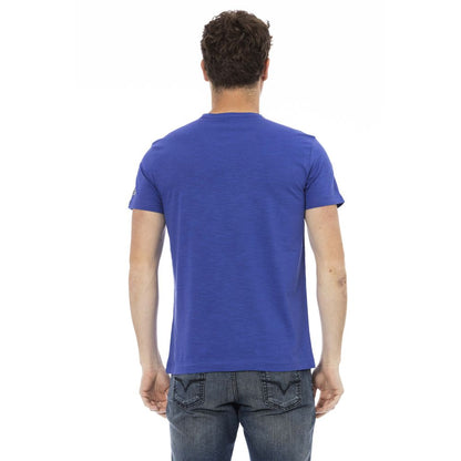 Trussardi Action Blau Baumwolle Männer T-Shirt