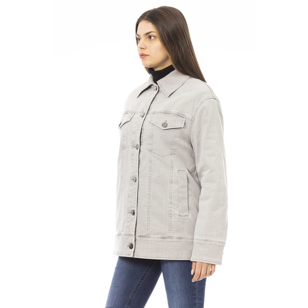 Jacob Cohen Graue Baumwolle Frauen Jacke