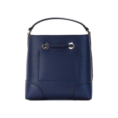 Michael Kors Mercer Small Navy Pebbled Leather Bucket Crossbody Bag Handtasche