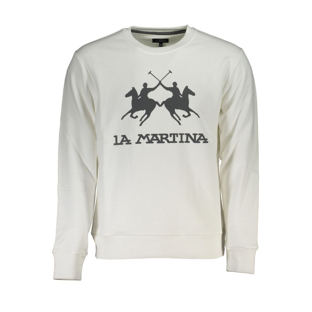 La Martina Elegantes langärmeliges Sweatshirt mit Rundhalsausschnitt