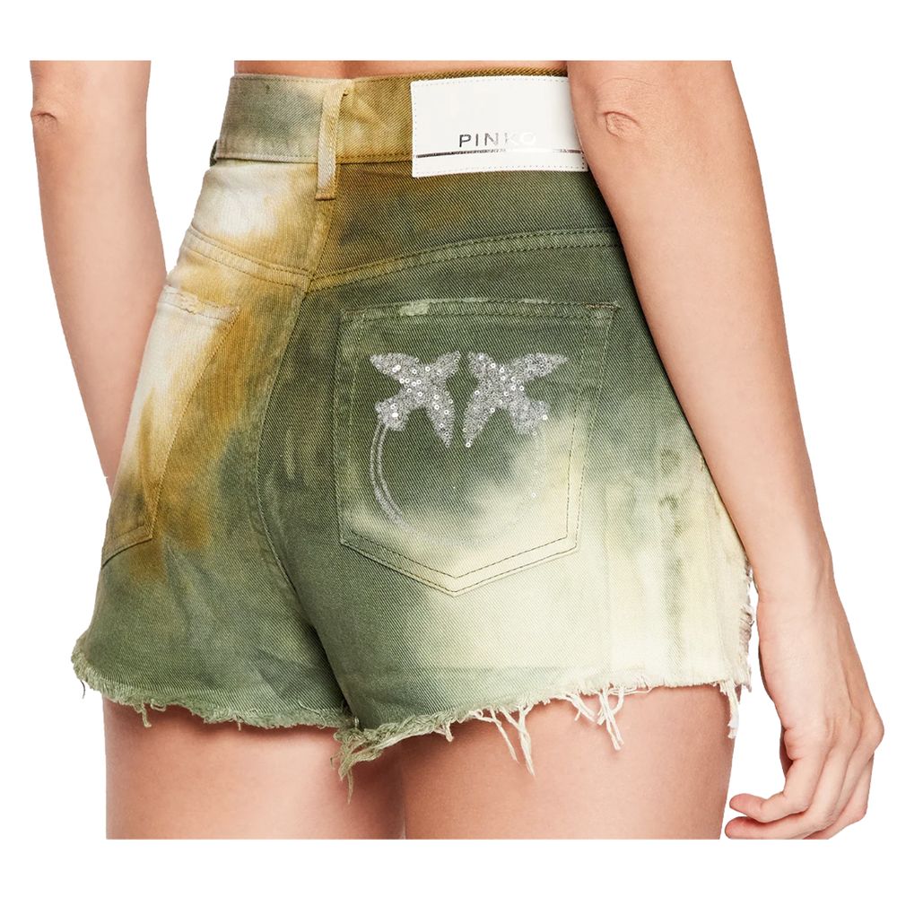 PINKO Militärgrün Baumwolle Frauen Shorts