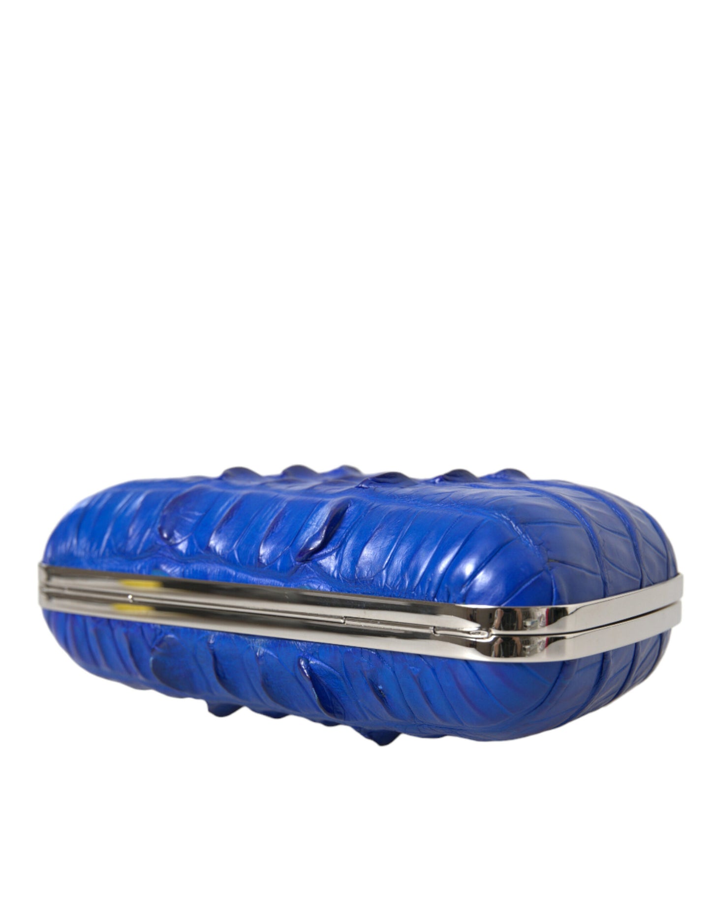 Balenciaga Electric Blue Krokodilleder Clutch