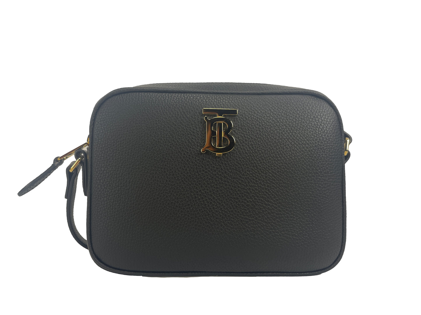 Burberry Kleine Leder-Kamera Crossbody TB Logo Tasche