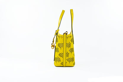 Michael Kors Kimber Small Daffodil Leder 2-in-1 Zip Tote Messenger Bag Geldbörse