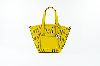 Michael Kors Kimber Small Daffodil Leder 2-in-1 Zip Tote Messenger Bag Geldbörse