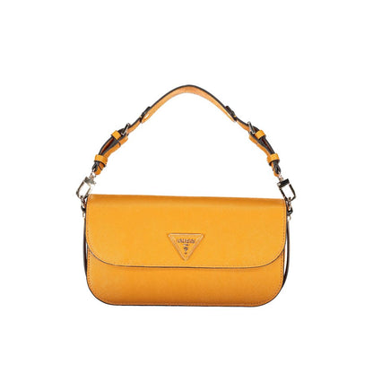 Guess Jeans Orangefarbene Polyethylen-Handtasche