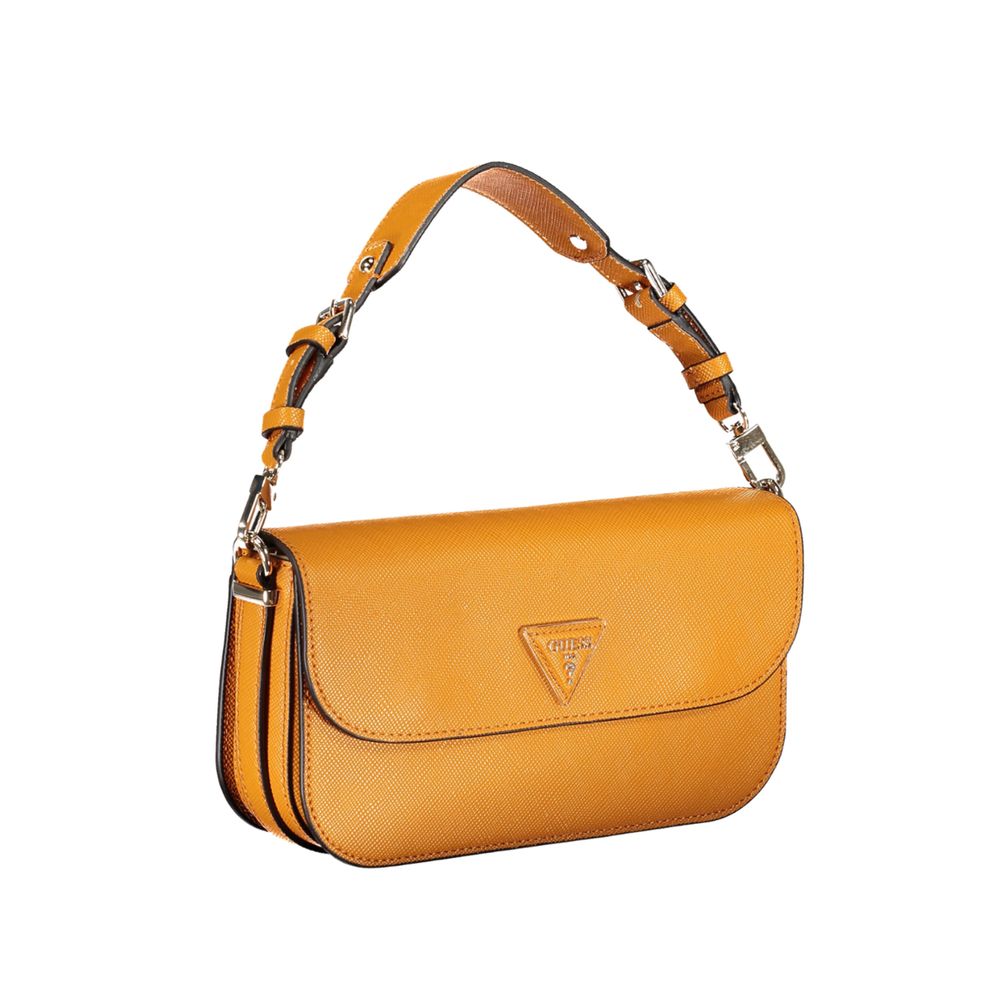 Guess Jeans Orangefarbene Polyethylen-Handtasche