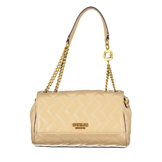 Guess Jeans Beige Polyethylen Handtasche