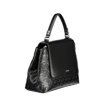 Calvin Klein Schwarze Polyester Handtasche