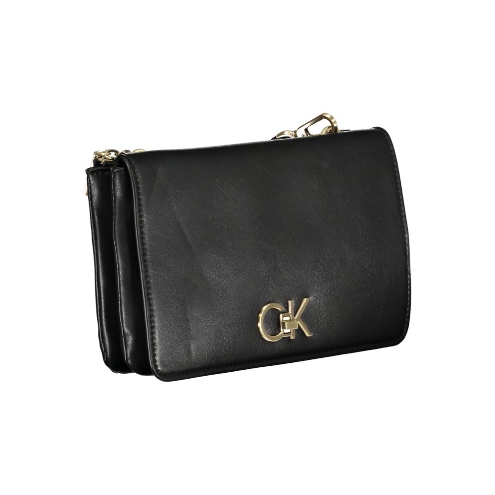 Calvin Klein Schwarze Polyester Handtasche