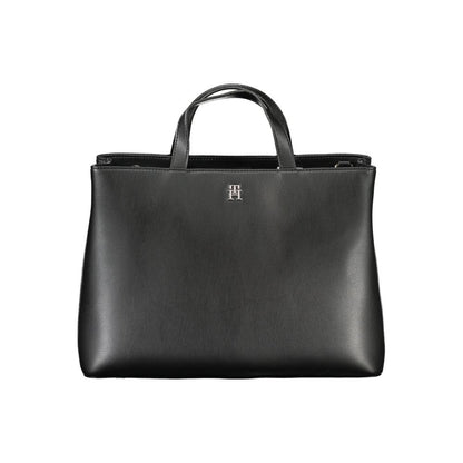 Tommy Hilfiger Schwarze Polyester Handtasche