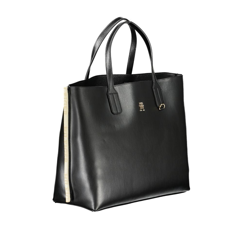 Tommy Hilfiger Schwarze Polyethylen-Handtasche