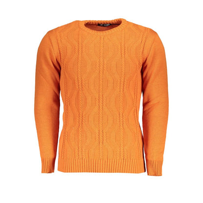 U.S. Grand Polo Orangefarbener Stoffpullover