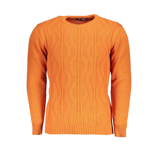 U.S. Grand Polo Orangefarbener Stoffpullover