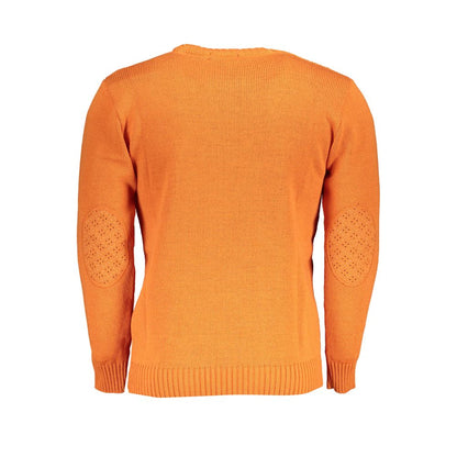 U.S. Grand Polo Orangefarbener Stoffpullover