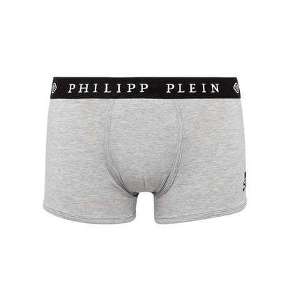 Philipp Plein Graue Baumwolle Männer Boxer Pack