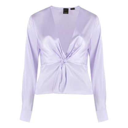 PINKO Fliederfarbene Seidenbluse Elegance