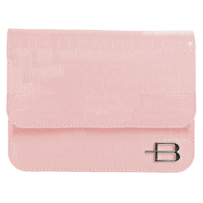 Baldinini Trend Elegante Clutch aus Kalbsleder mit Python-Print