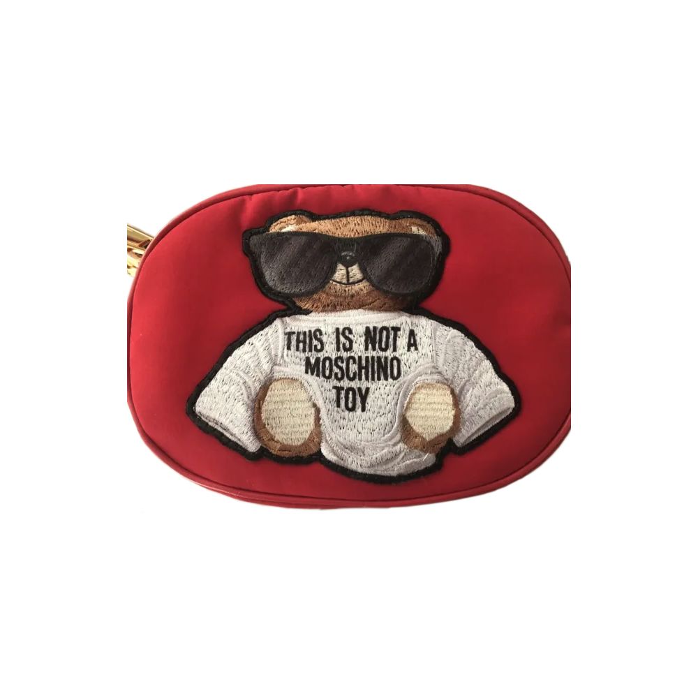 Moschino Couture Schicke bestickte Nylon-Gürteltasche