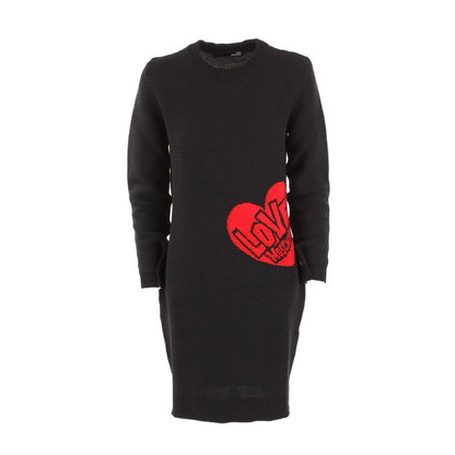 Love Moschino Schickes Strickkleid mit Herzmuster