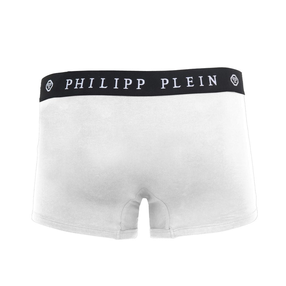 Philipp Plein Herren Boxer aus weißer Baumwolle