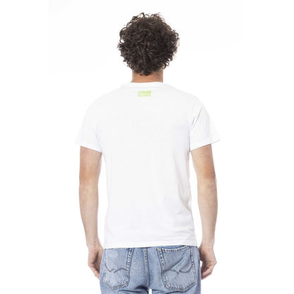 Cavalli Class Weißes Baumwolle Männer T-Shirt