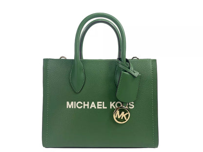 Michael Kors Mirella Kleine Shopper-Tasche mit Reißverschluss aus Leder