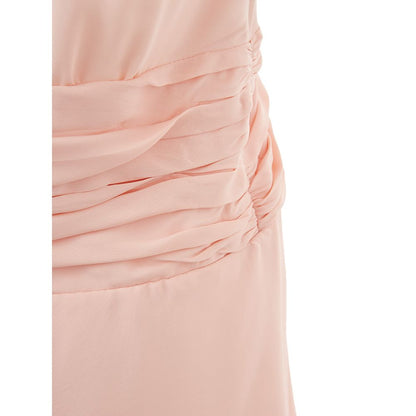 Lardini Elegantes Kleid aus rosa Acetat