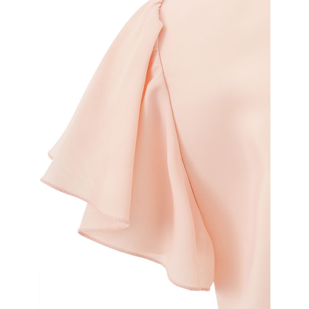 Lardini Elegantes Kleid aus rosa Acetat