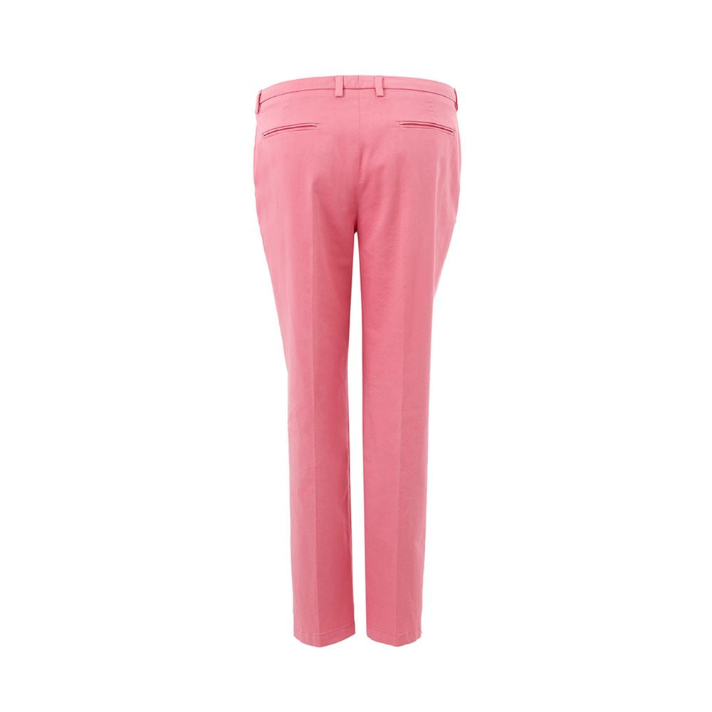 Lardini Elegante Hose aus Baumwolle in Rosa für anspruchsvollen Stil