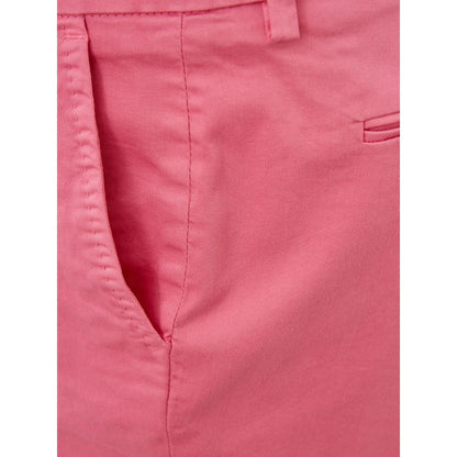 Lardini Elegante Hose aus Baumwolle in Rosa für anspruchsvollen Stil