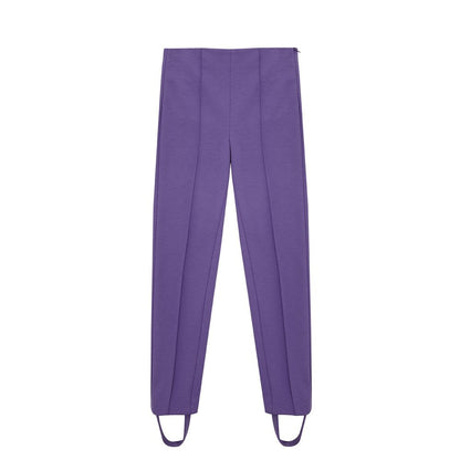 Lardini Elegante lila Viskose-Hose