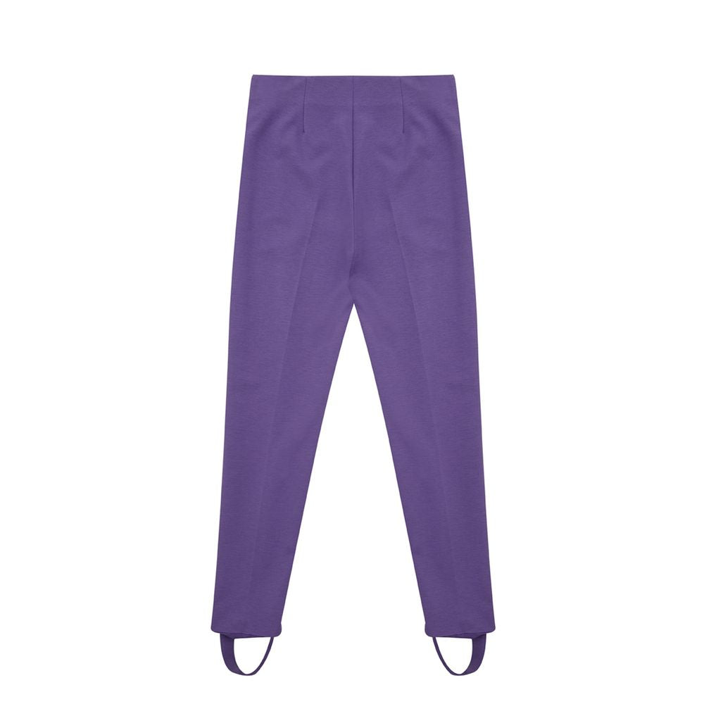 Lardini Elegante lila Viskose-Hose