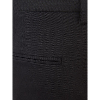 Lardini Italienische Eleganz Baumwolle Schwarz Hose