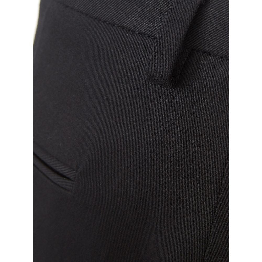 Lardini Italienische Eleganz Baumwolle Schwarz Hose