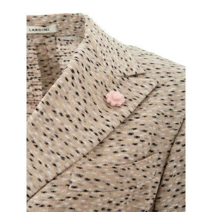 Lardini Schicke Beige Leinenjacke