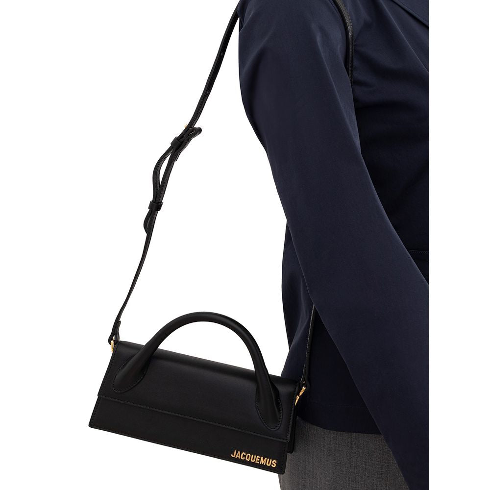 Jacquemus Elegante schwarze Lederhandtasche