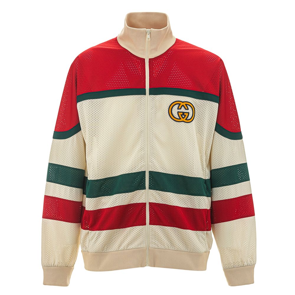 Gucci Weiße Rete-Jacke