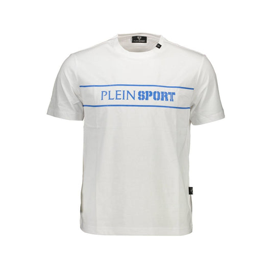 Plein Sport Weißes Baumwolle Männer T-Shirt