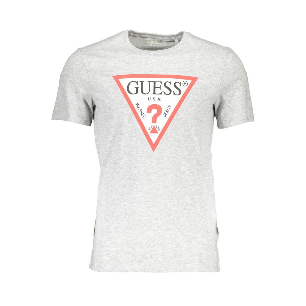 Guess Jeans Graues Baumwolle Männer T-Shirt