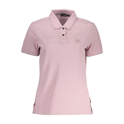 Napapijri Rosa Baumwoll-Poloshirt für Frauen