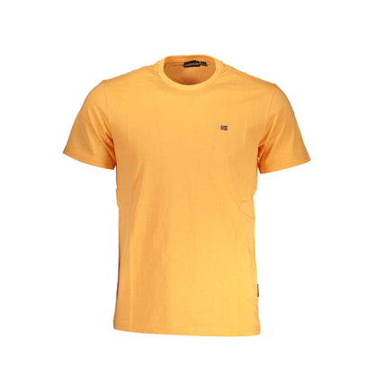 Napapijri Orange Baumwolle Männer T-Shirt