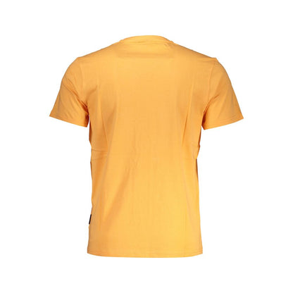 Napapijri Orange Baumwolle Männer T-Shirt