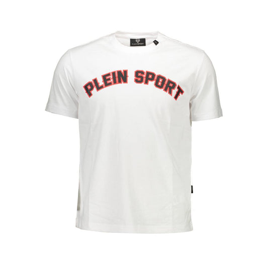 Plein Sport Weißes Baumwolle Männer T-Shirt