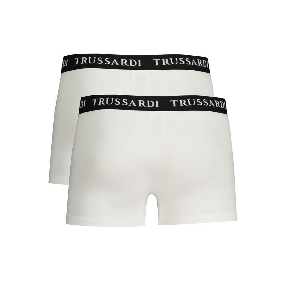 Trussardi Weiße Baumwollunterwäsche